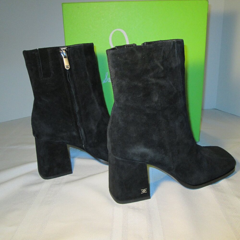 Sam Edelman Mayla Suede Ankle Boot Black Sz 8M NIB - Picture 4 of 13